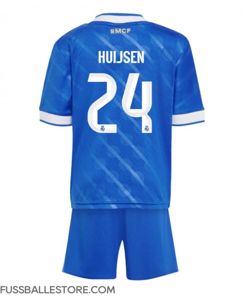 Günstige Real Madrid Dean Huijsen #24 3rd trikot Kinder 2025-26 Kurzarm (+ Kurze Hosen) Günstige Real Madrid Dean Huijsen #24 3rd trikot Kinder 2025-26 Kurzarm (+ Kurze Hosen)